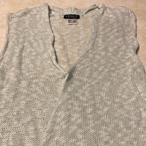 Venus size S sleeveless sheer sweater
